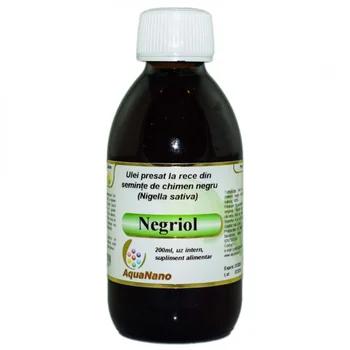 Negriol - Ulei de negrilica presat la rece, 200ml, Aghoras