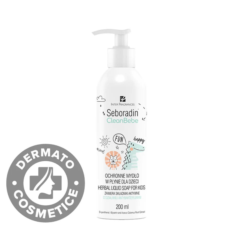 Sapun lichid cu extracte vegetale Clean Bebe , 200ml, Seboradin