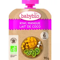 Piure de kiwi, mango si cocos Bio, 90g, BabyBio