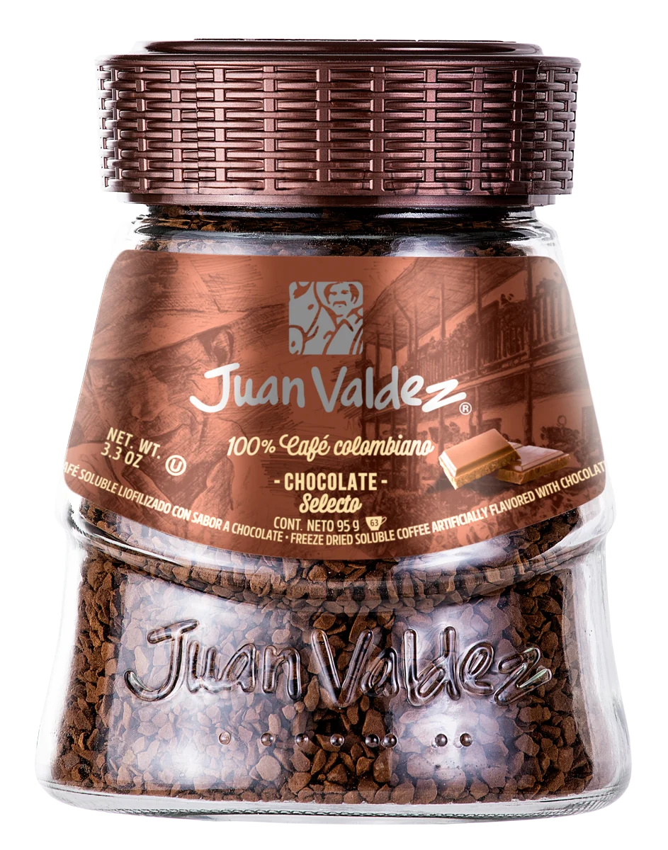 Cafea solubila liofilizata Ciocolata, 95g, Juan Valdez
