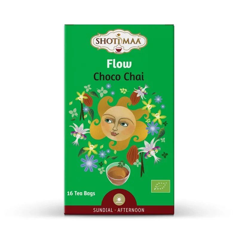 Ceai Sundial Flow Choco Chai Bio, 16 plicuri, Shoti Maa