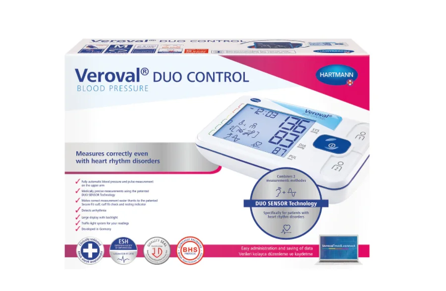Tensiometru digital de brat Alb Veroval Duo Control Large, 1 bucata, Hartmann