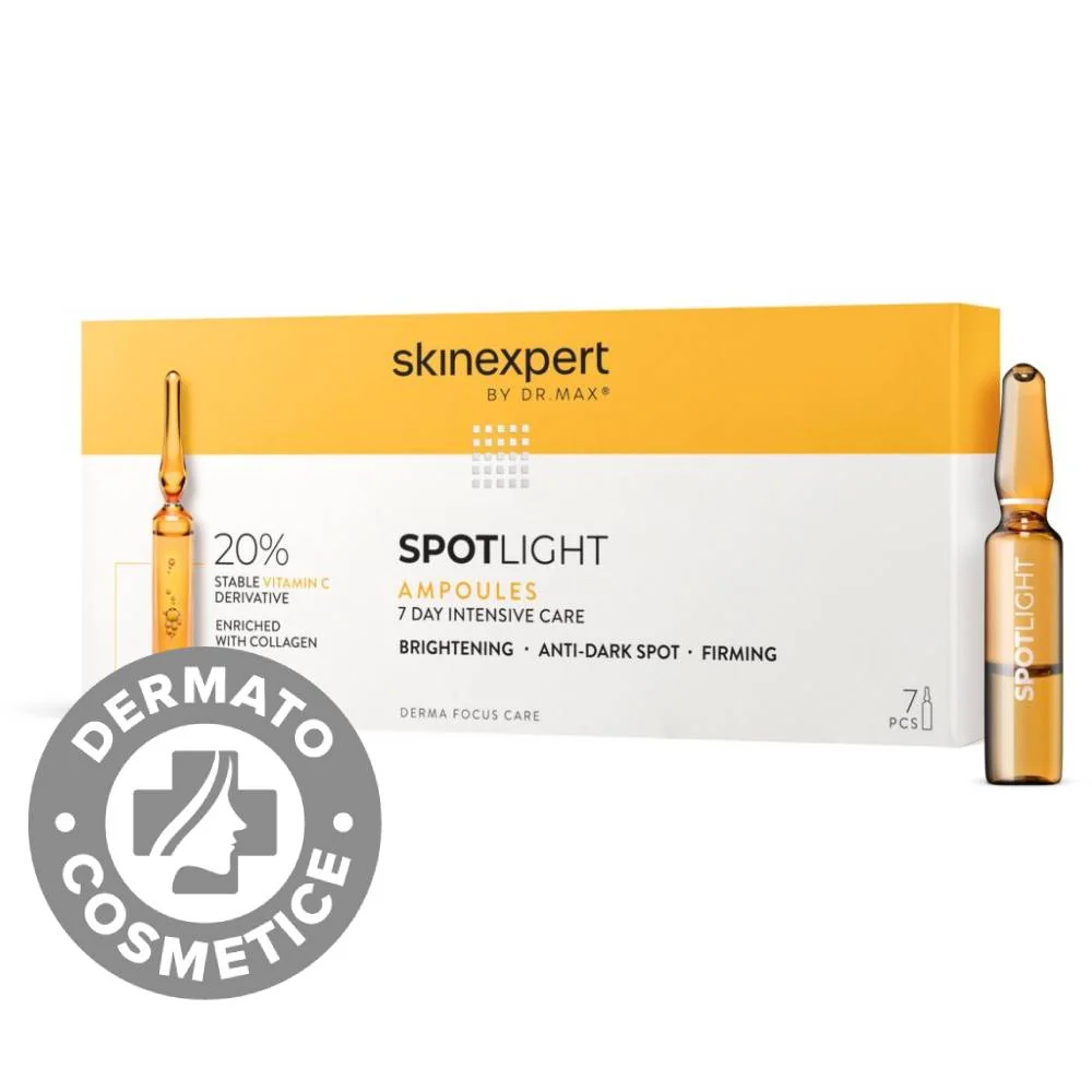 Skinexpert by Dr. Max® Fiole pentru luminozitate Spotlight, 7 x 1.5ml 