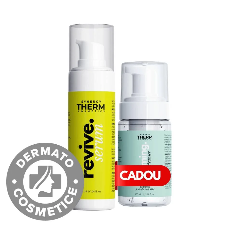 Pachet Serum Revive 30ml + Spuma de curatare 100ml, Synergy Therm