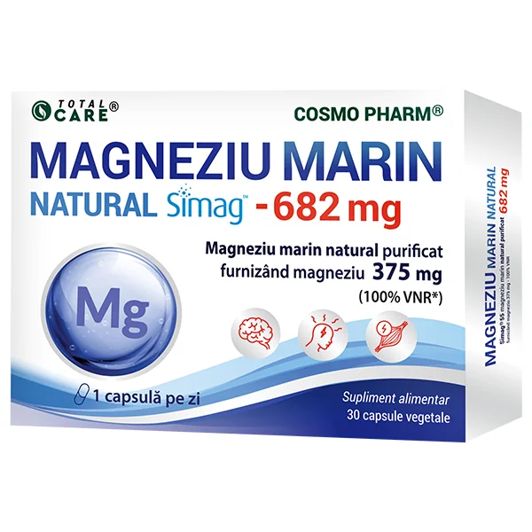 Magneziu Marin 682mg, 30 capsule, Cosmopharm 