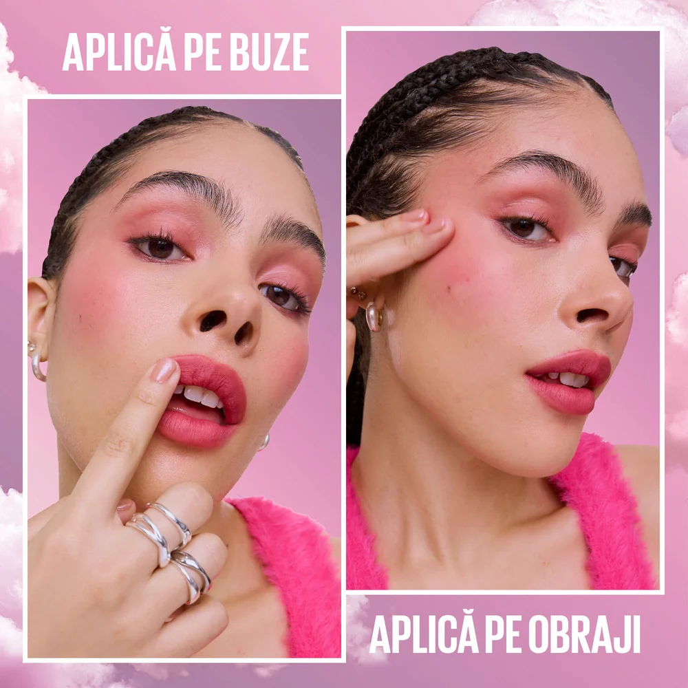 Fard de obraz multifunctional Cloudtopia Nr. 04 Pink Daydream, 5g, Maybelline