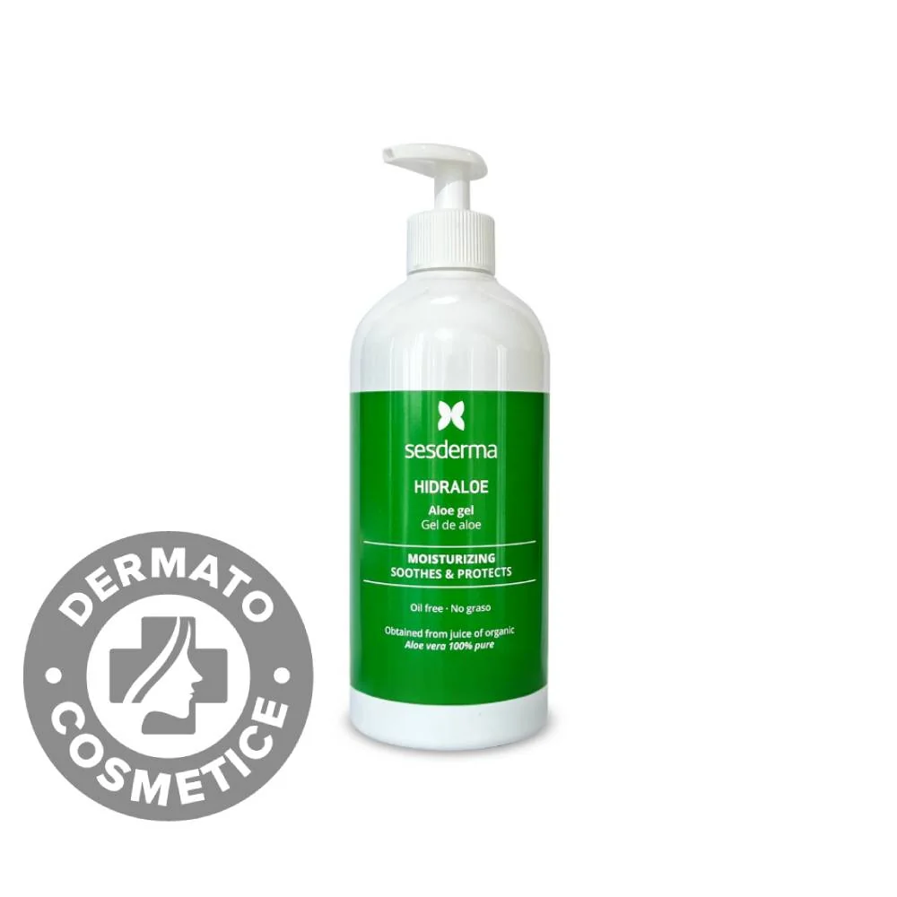Gel cu aloe pentru piele sensibila si utilizare zilnica Hidraloe, 500ml, Sesderma