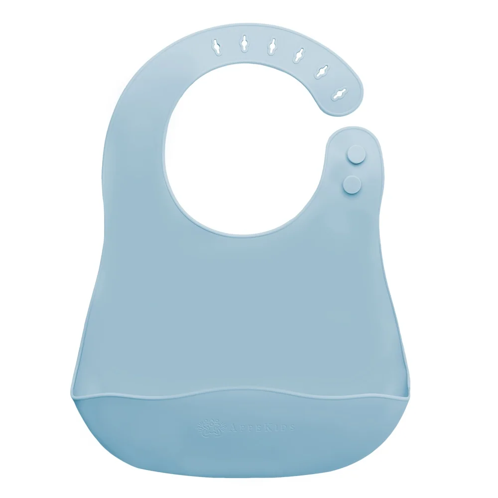 Baveta din silicon cu buzunar Aqua Blue 6 luni+, 1 bucata, Appekids