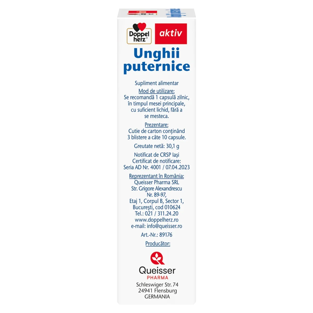 Unghii Puternice, 30 comprimate, Doppelherz