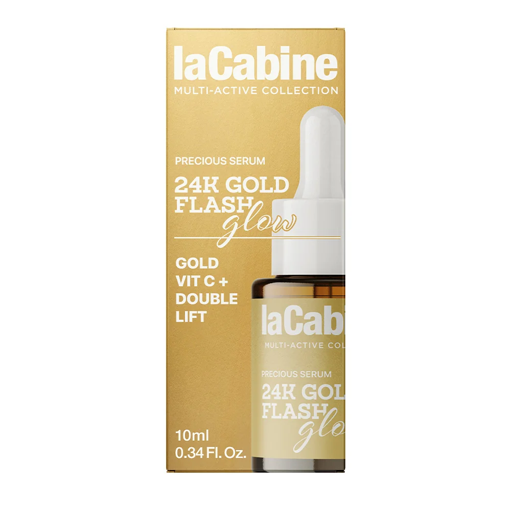 Ser pentru fata anti-imbatranire 24K Gold Flash Glow Multi-Active, 10ml, La Cabine