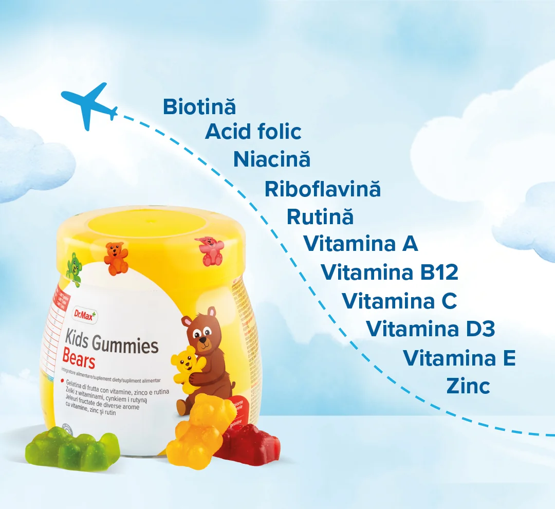 Dr. Max Jeleuri cu vitamine pentru copii Compozitie 