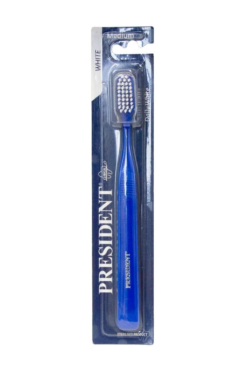 Periuta de dinti Daily White, 1 bucata, President 
