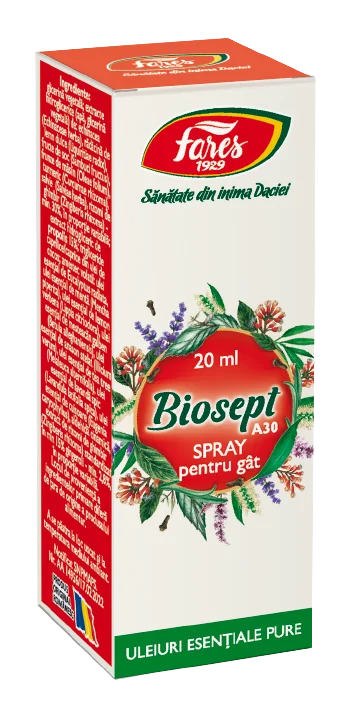 Spray pentru gat Biosept, 20ml, Fares