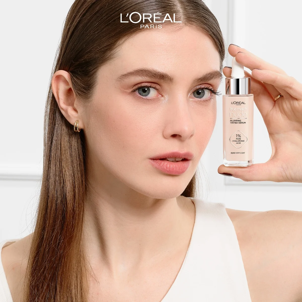 Serum redensificator infuzat cu pigmenti True Match Nude 0.5-2 Very Light, 30ml, L'Oreal Paris