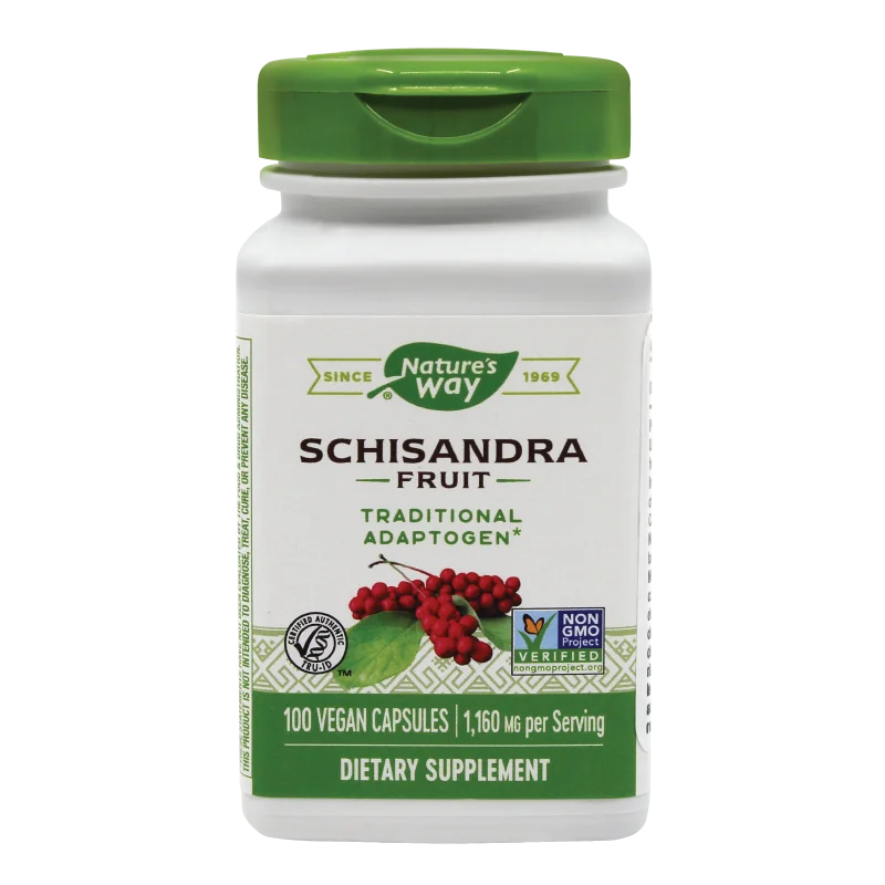 Schisandra 580mg, 100 capsule vegetale, Nature's Way