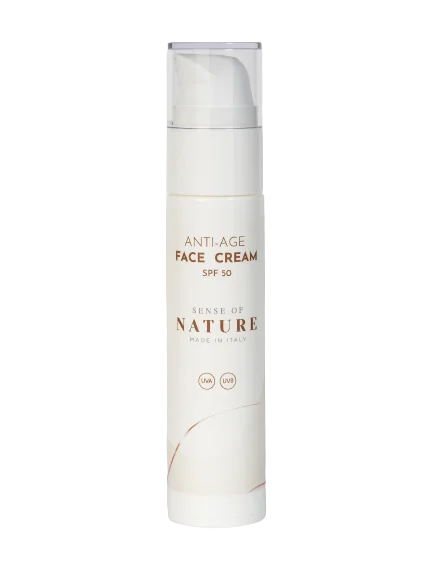 Crema de fata anti-age cu SPF 50, 50ml, Sense of Nature