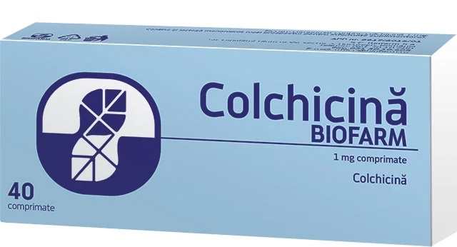 Colchicina 1mg, 40 comprimate, Biofarm