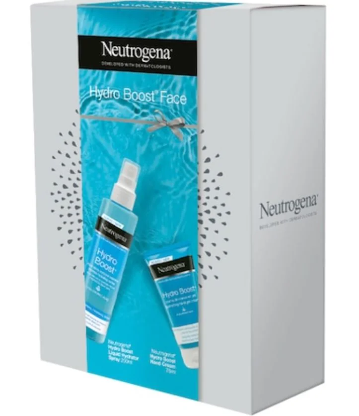 Pachet Crema-gel de maini Hydro Boost 75ml + Spray de corp hidratant pentru piele normala 200ml, Neutrogena