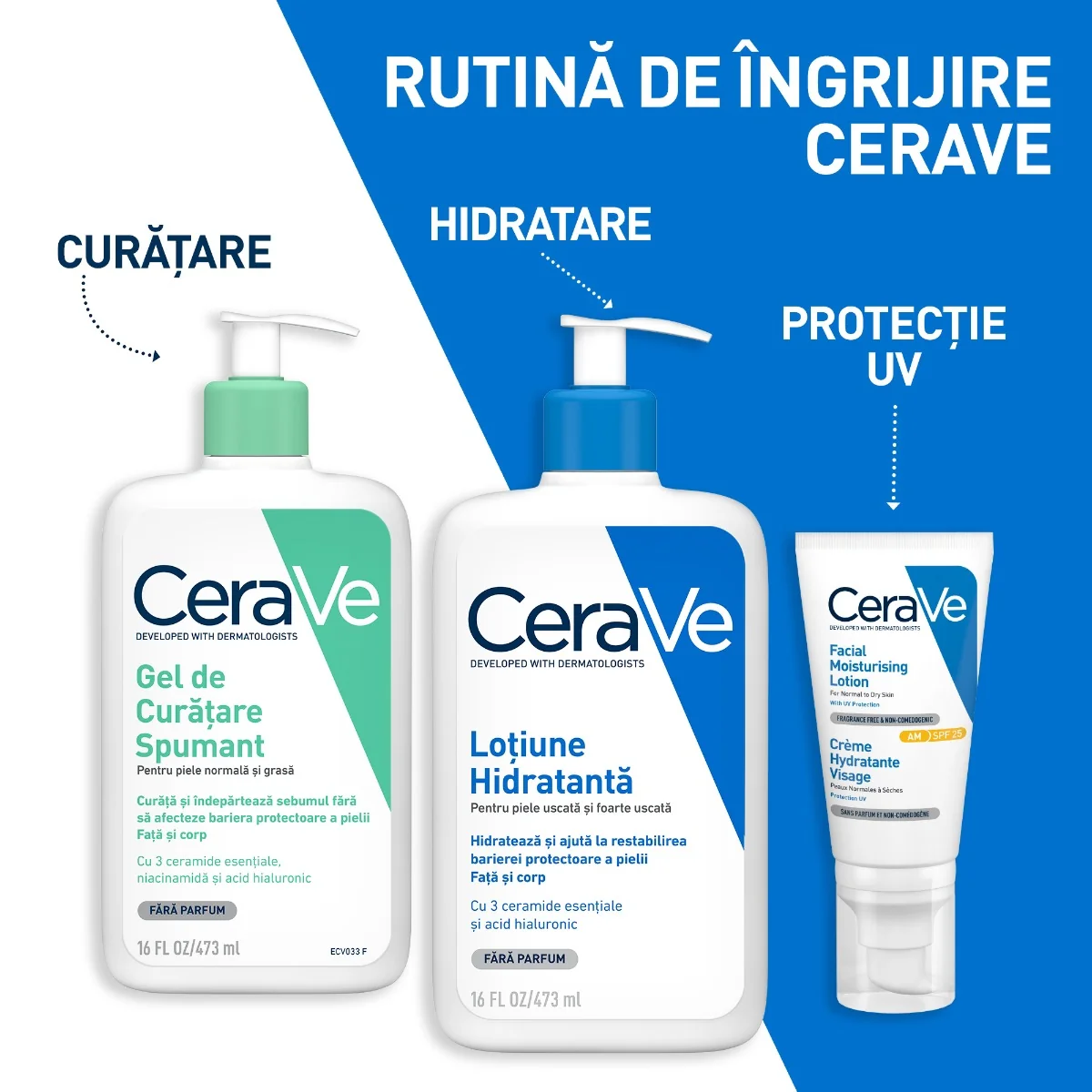 Gel de curatare spumant piele normala-grasa, 473ml, CeraVe