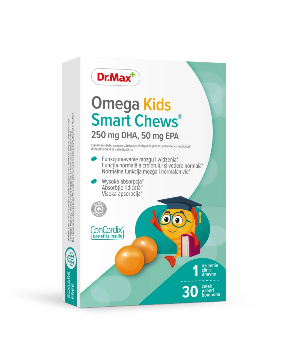 Dr. Max Omega Kids Smart Chews, 30 jeleuri 