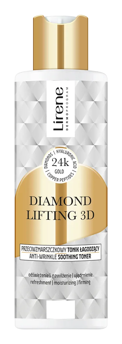 Toner anti-rid calmant Diamond Lifting 3D, 200ml, Lirene