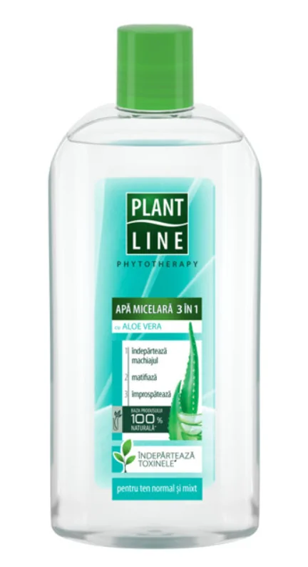 Apa micelara cu aloe vera, 400ml, Plant Line