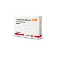 Ampicilina 500mg, 10 capsule, Antibiotice