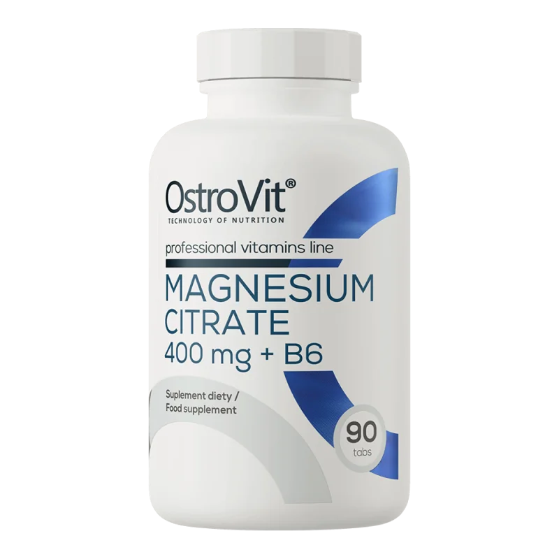 Magneziu Citrat 400mg + B6, 90 tablete, OstroVit