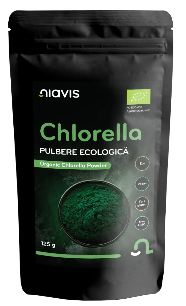 Chlorella Pulbere ecologica, 125g, Niavis
