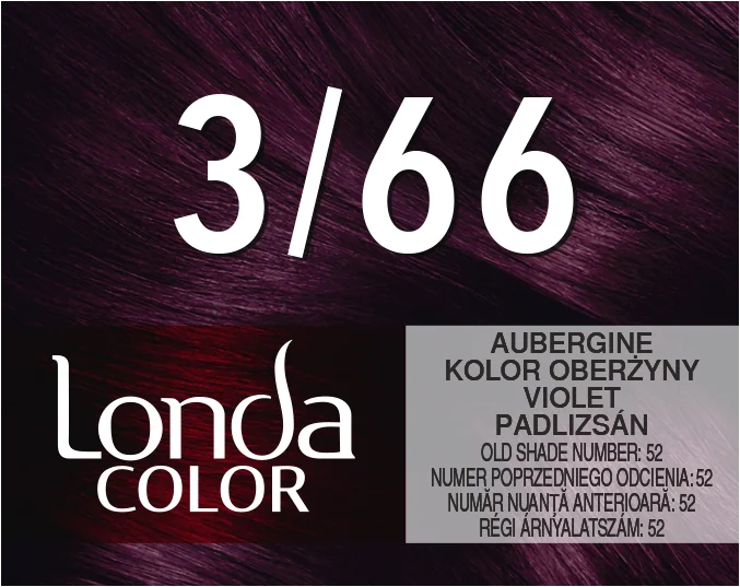 Vopsea de par permanenta 3/66 Violet, 110ml, Londa