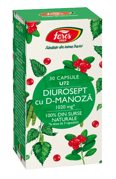 Diurosept cu D-manoza, 30 capsule, Fares