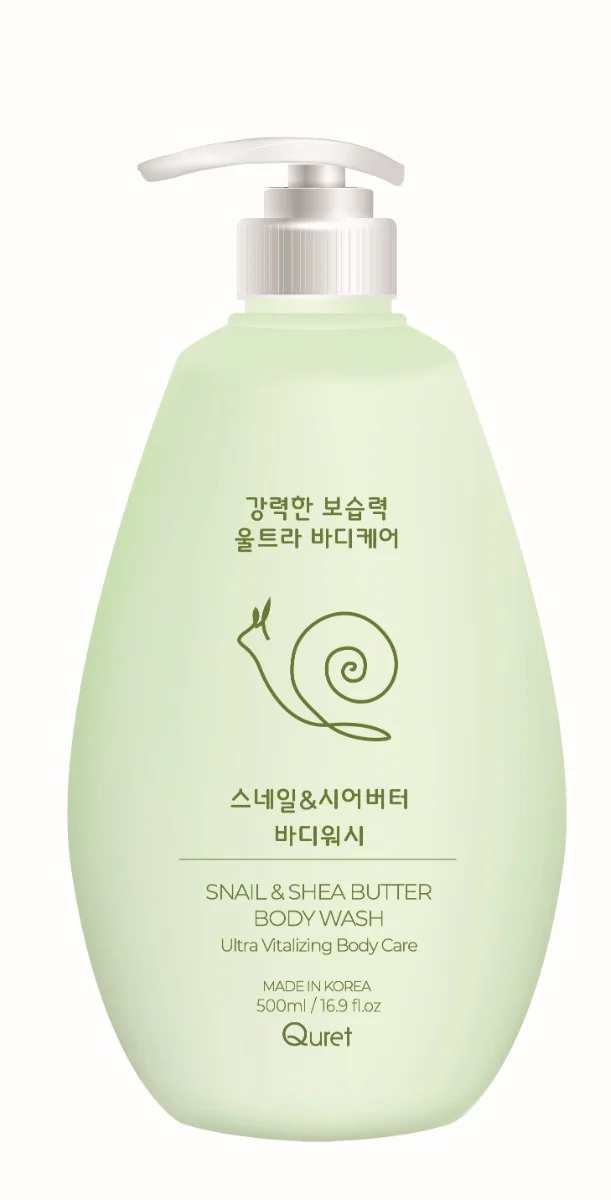 Gel de dus cu filtrat de secretie de melc si unt de shea, 500ml, Quret