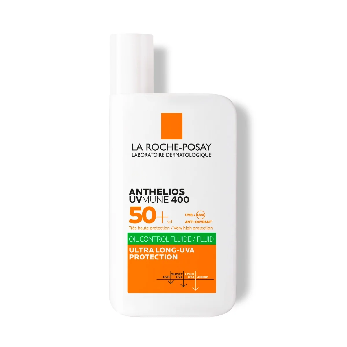 Fluid oil control cu protectie solara SPF 50+ textura ultra-fluida pentru ten mixt-gras Anthelios UV-Mune 400, 50ml, La Roche-Posay