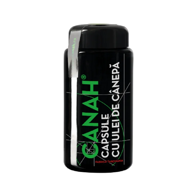 Ulei de canepa, 84 capsule, Canah