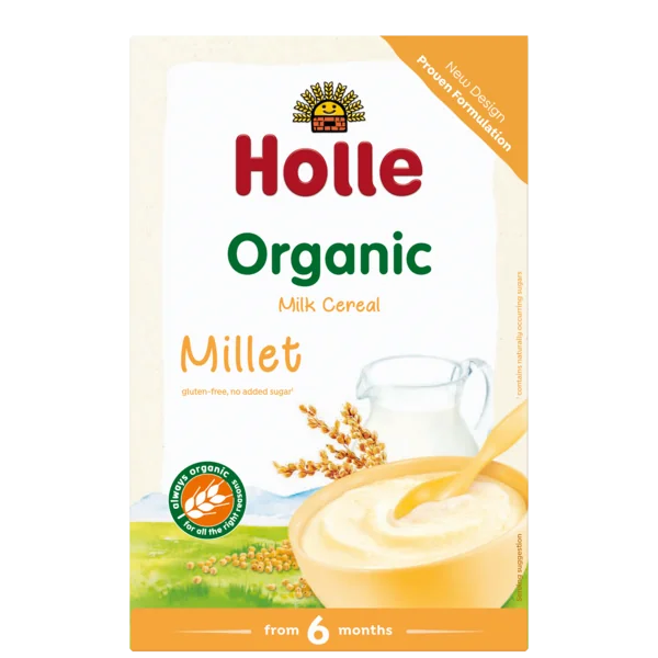 Cereale cu lapte si mei fara gluten +6 luni, 250g, Holle Baby Food