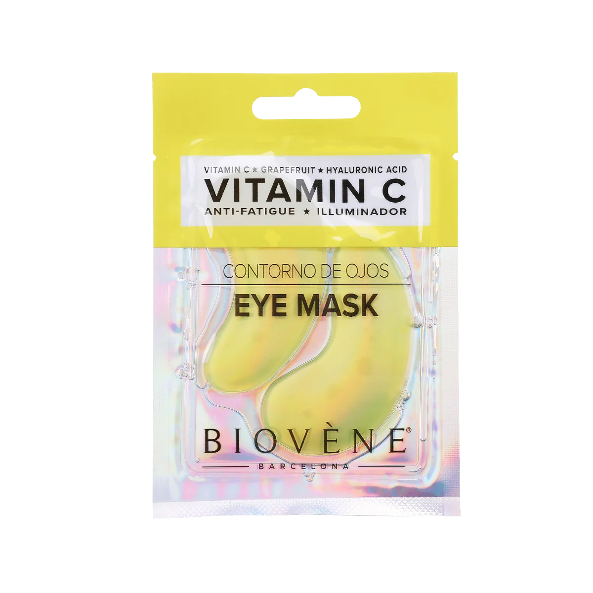 Plasturi zona ochilor cu grapefruit si acid hialuronic Vit C, 2 bucati, Biovene