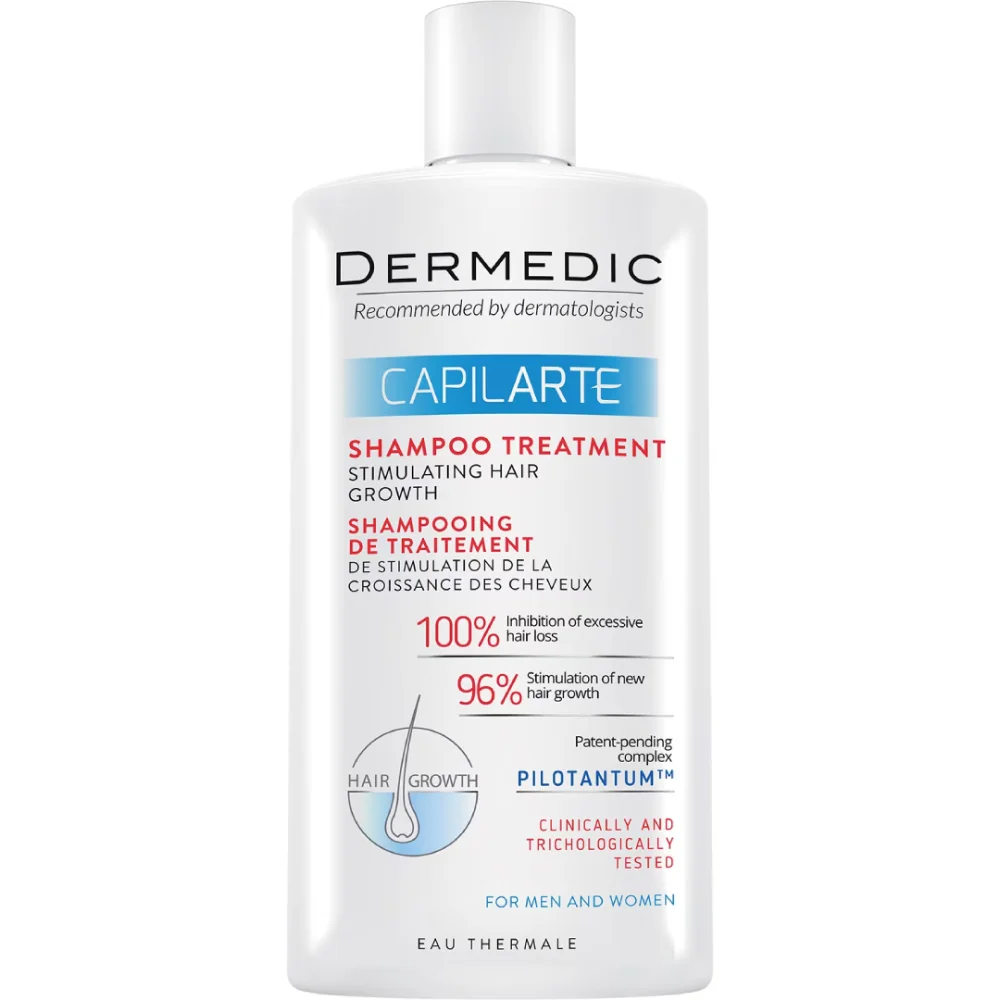 Sampon tratament pentru stimularea cresterii parului Capilarte, 300ml, Dermedic