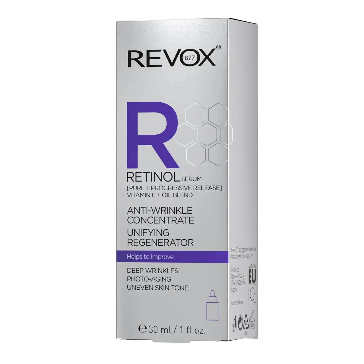 Serum pentru fata Retinol Unifying Regenerator, 30ml, Revox