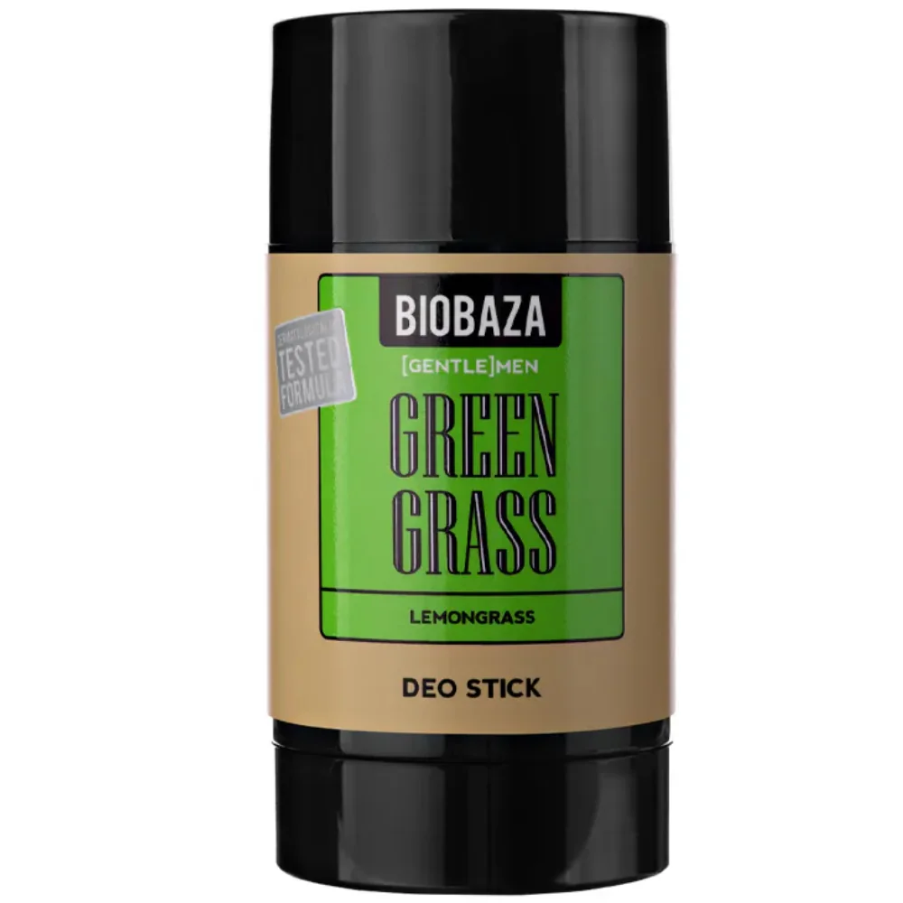 Deodorant stick natural fara aluminiu pentru barbati cu lemon grass Green Grass, 50ml, Biobaza