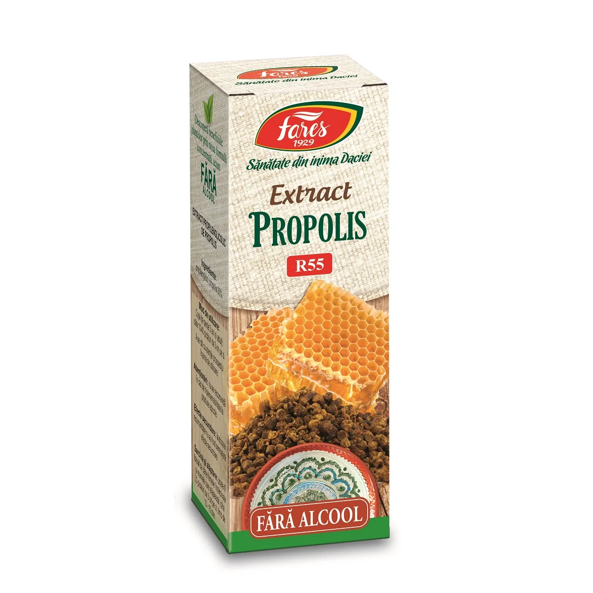 Extract de propolis propilenglicolic, 20ml, Fares