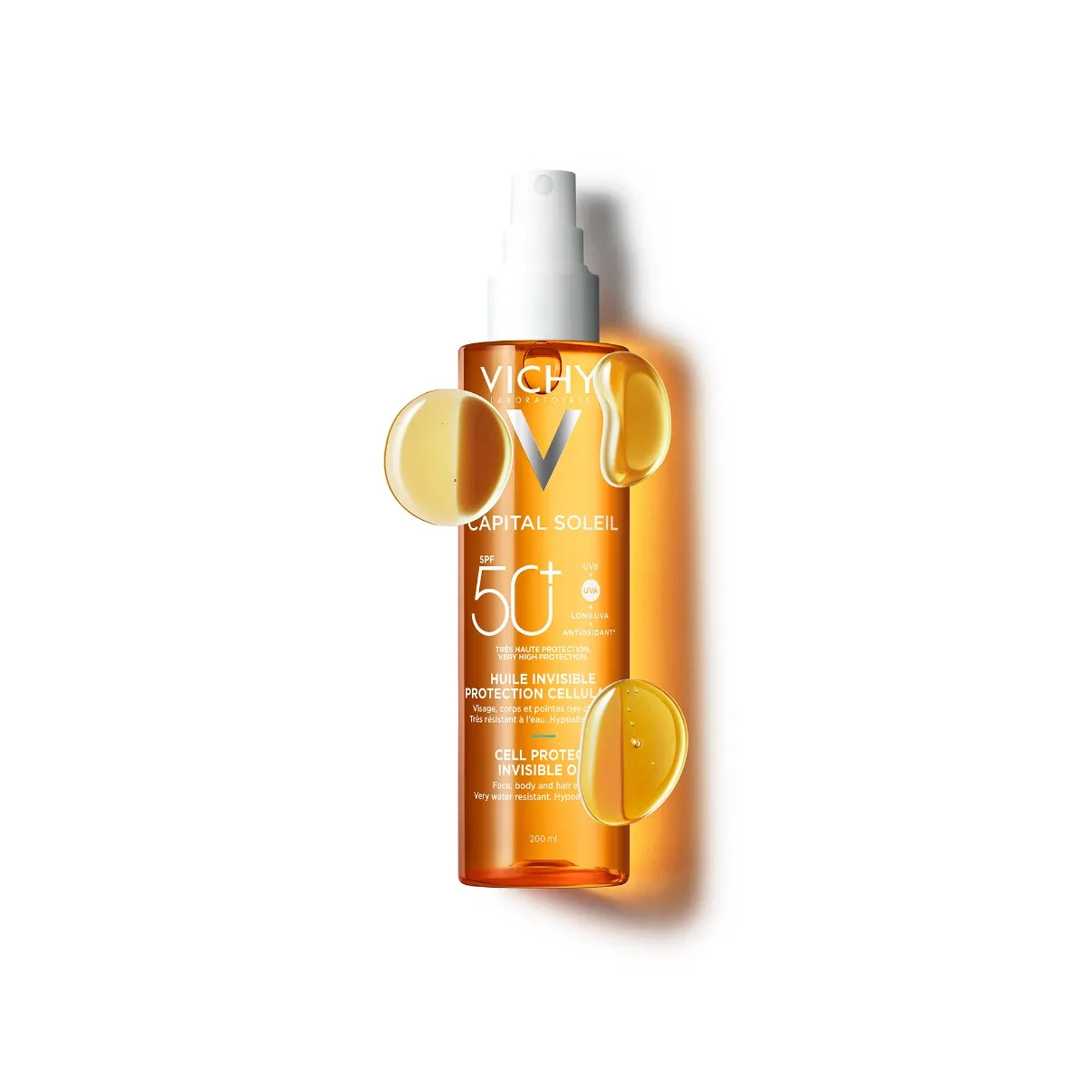 Ulei invizibil SPF50+ Cell Protect Capital Soleil, 200ml, Vichy