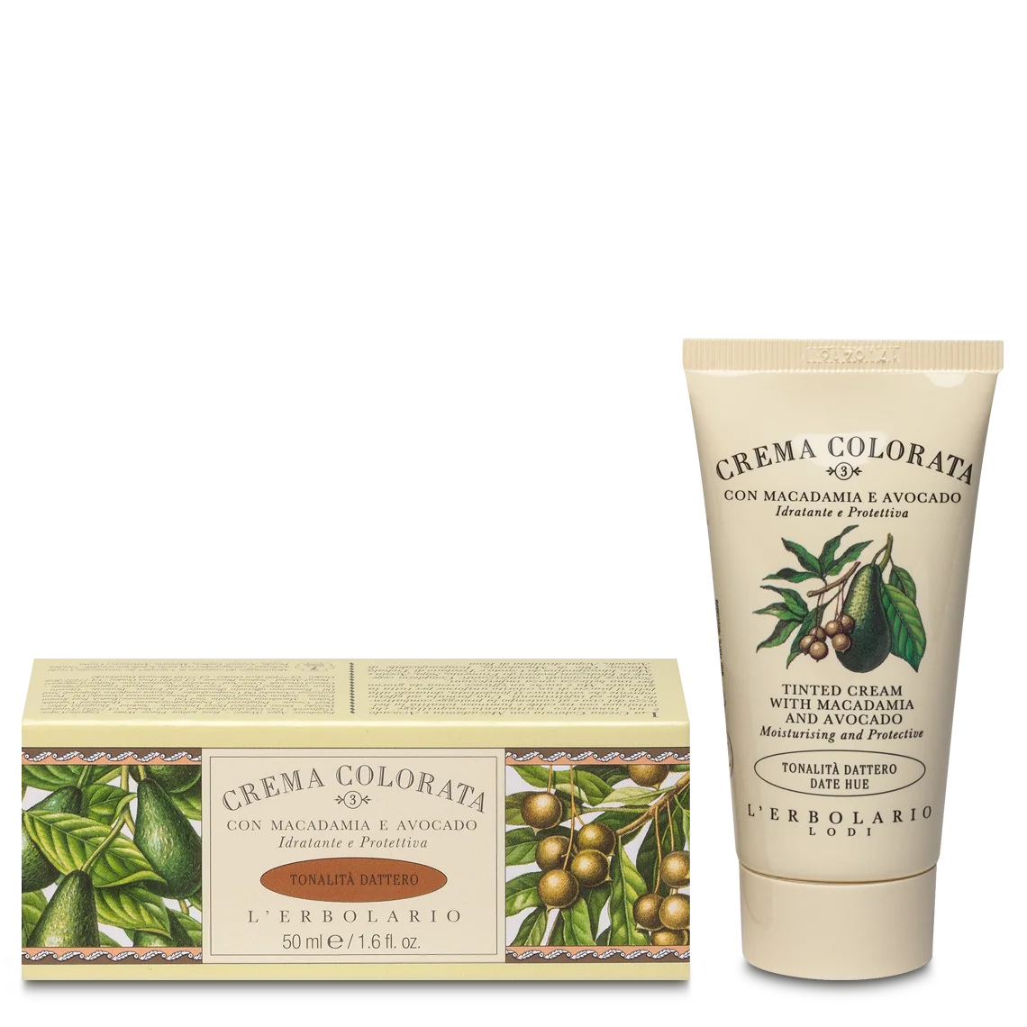 L'Erbolario Crema de fata nuantatoare cu extract de curmale, 50ml