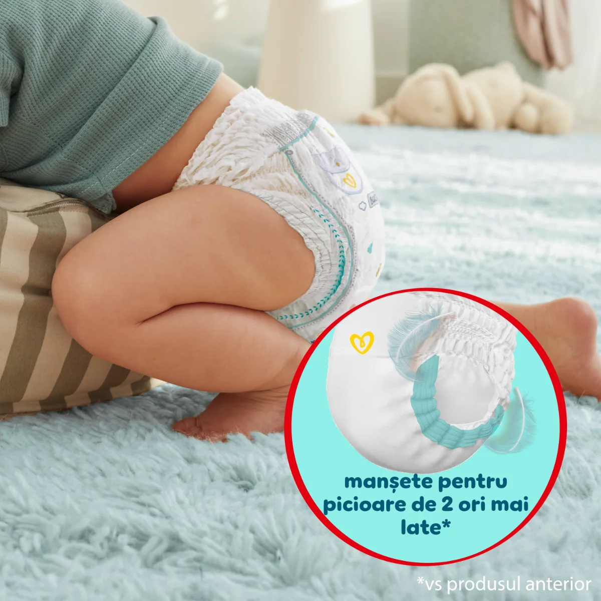 Scutece Premium Care Pants Nr.6 pentru 13-19 kg, 42 bucati, Pampers