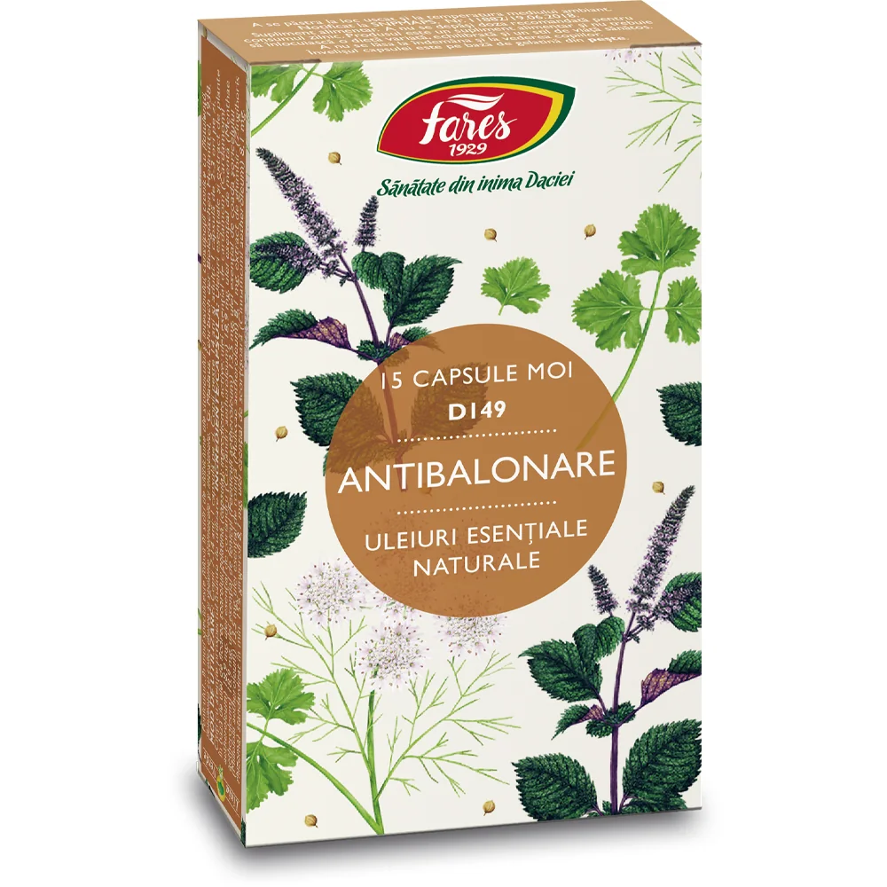 Antibalonare, 15 capsule moi, Fares