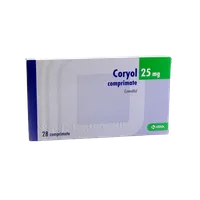 Coryol 25 mg, 28 comprimate, KRKA