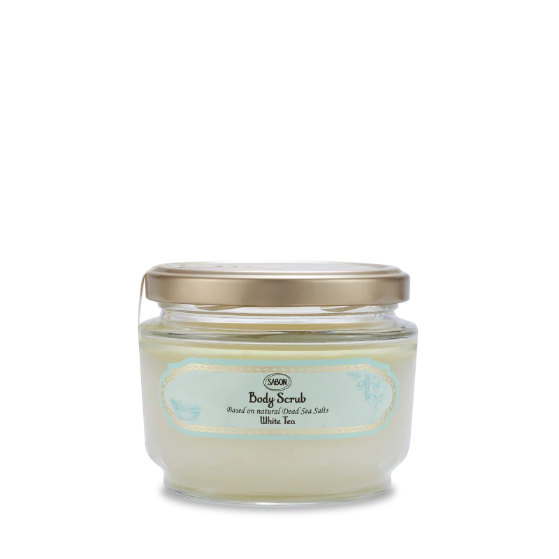 Exfoliant pentru corp White Tea, 320g, Sabon