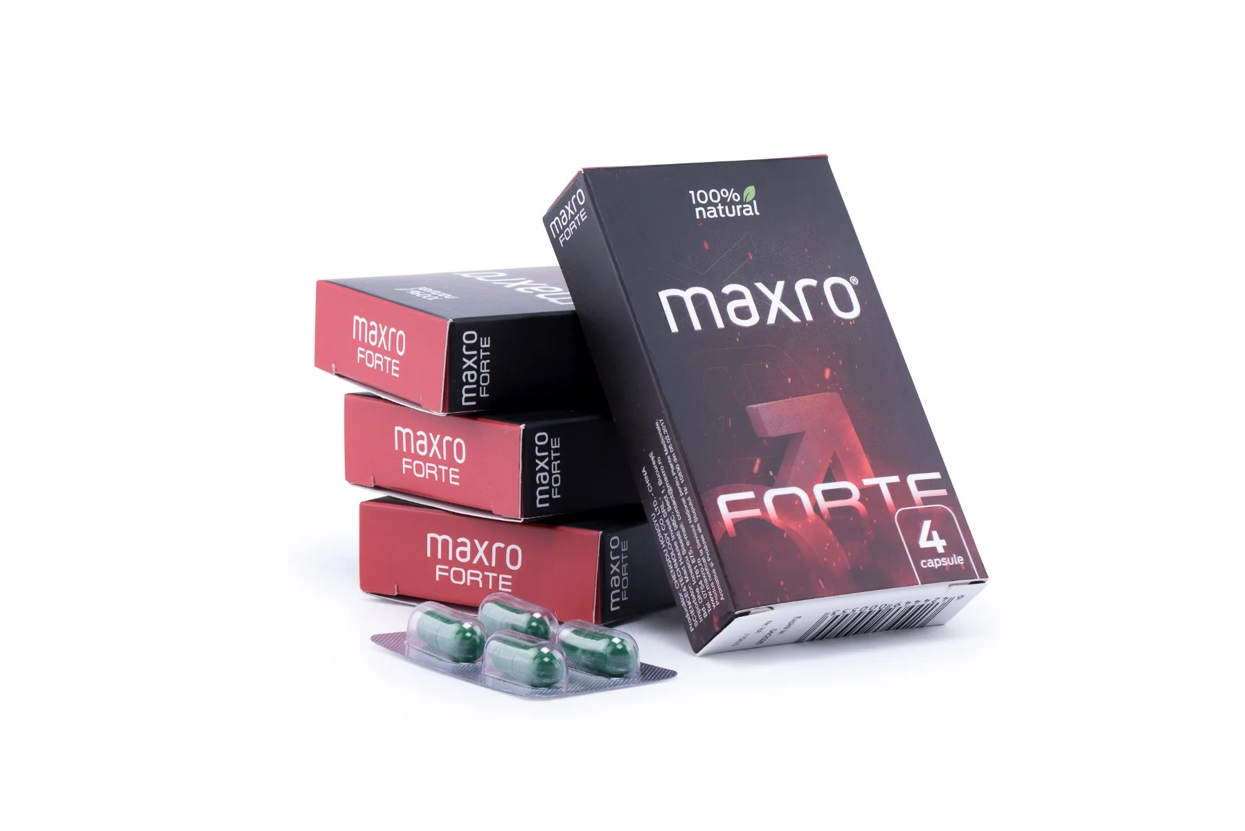 Supliment pentru potenta Forte, 4 capsule, Maxro