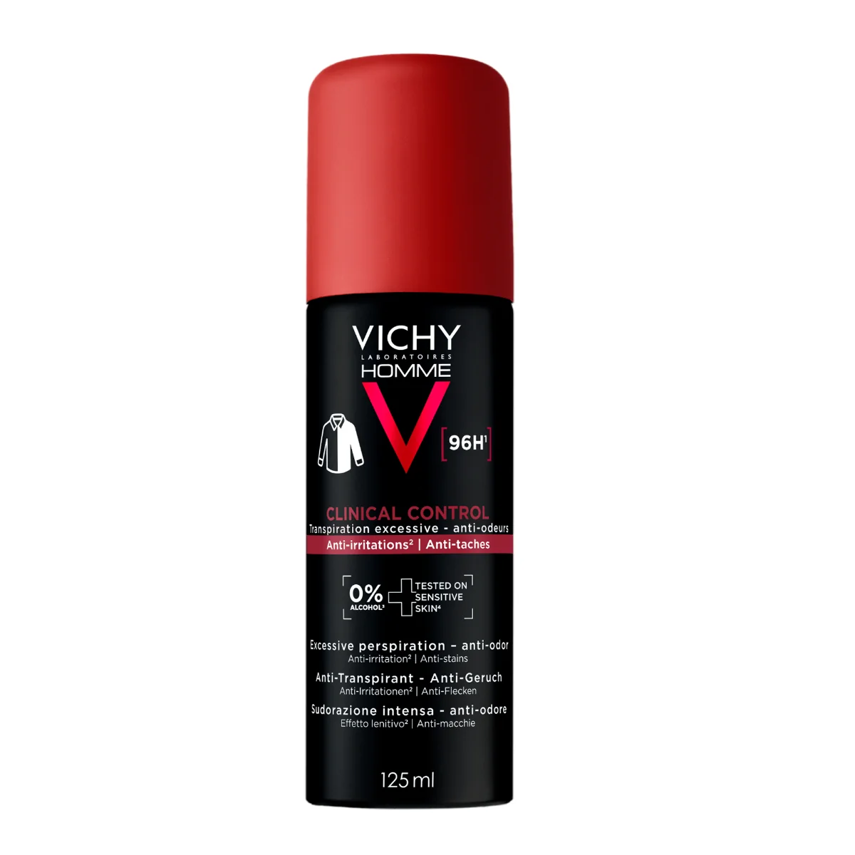 Antiperspirant impotriva mirosurilor neplacute 96H pentru barbati Clinical Control, 125ml, Vichy