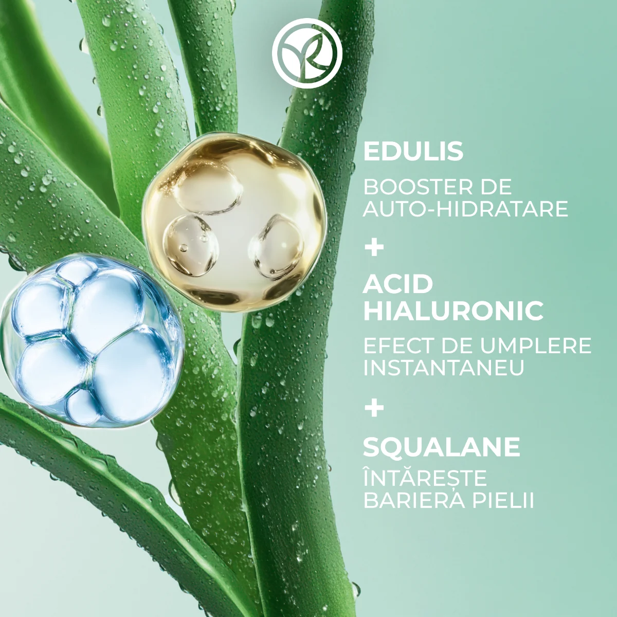 Masca hidratanta revitalizanta pentru ten Hydra Water-Plump, 75ml, Yves Rocher