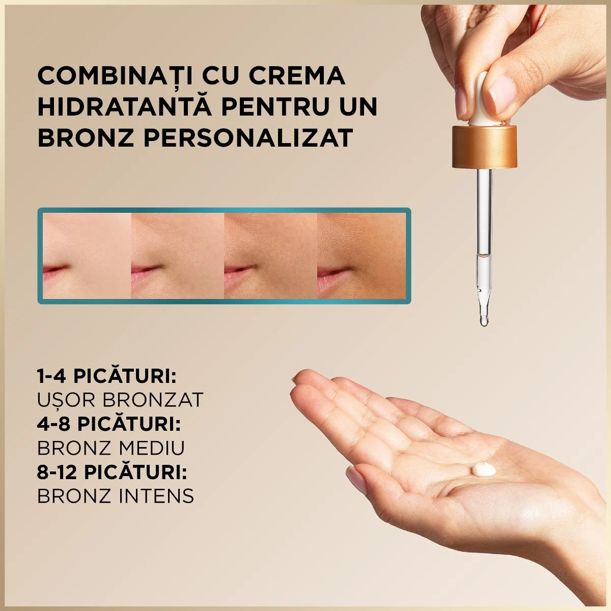 Serum de fata cu efect autobronzant Ambre Solaire, 30ml, Garnier